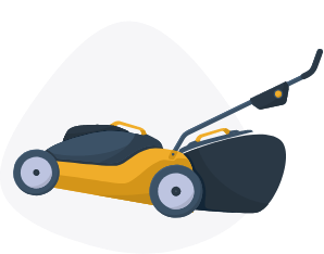 Illustration of a lawn mower