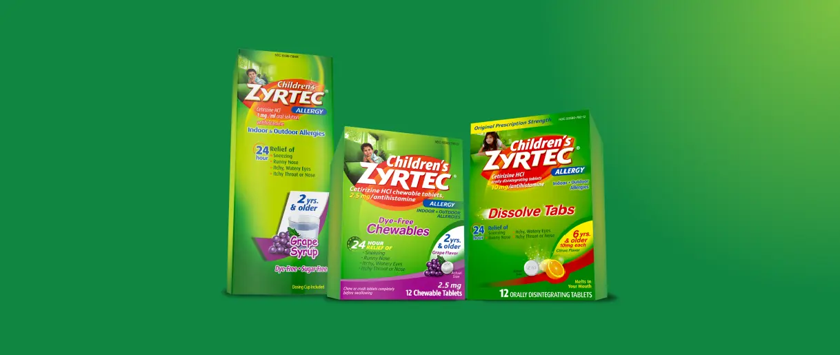 ZYRTEC® Children\'s Cetirizine HCl Products