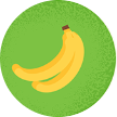 Ilustración de dos bananas