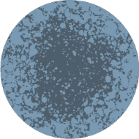 Ilustración de una espora de moho azul