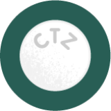 Ilustración de una pastilla de cetirizina masticable blanca con el texto CTZ grabado
