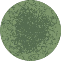 Ilustración de una partícula de moho verde
