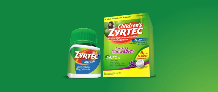 Zyrtec.com coupon offering a $5.00 discount.