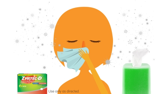 Avoid Blowing Your Nose & Find Congestion Relief With ZYRTEC-D