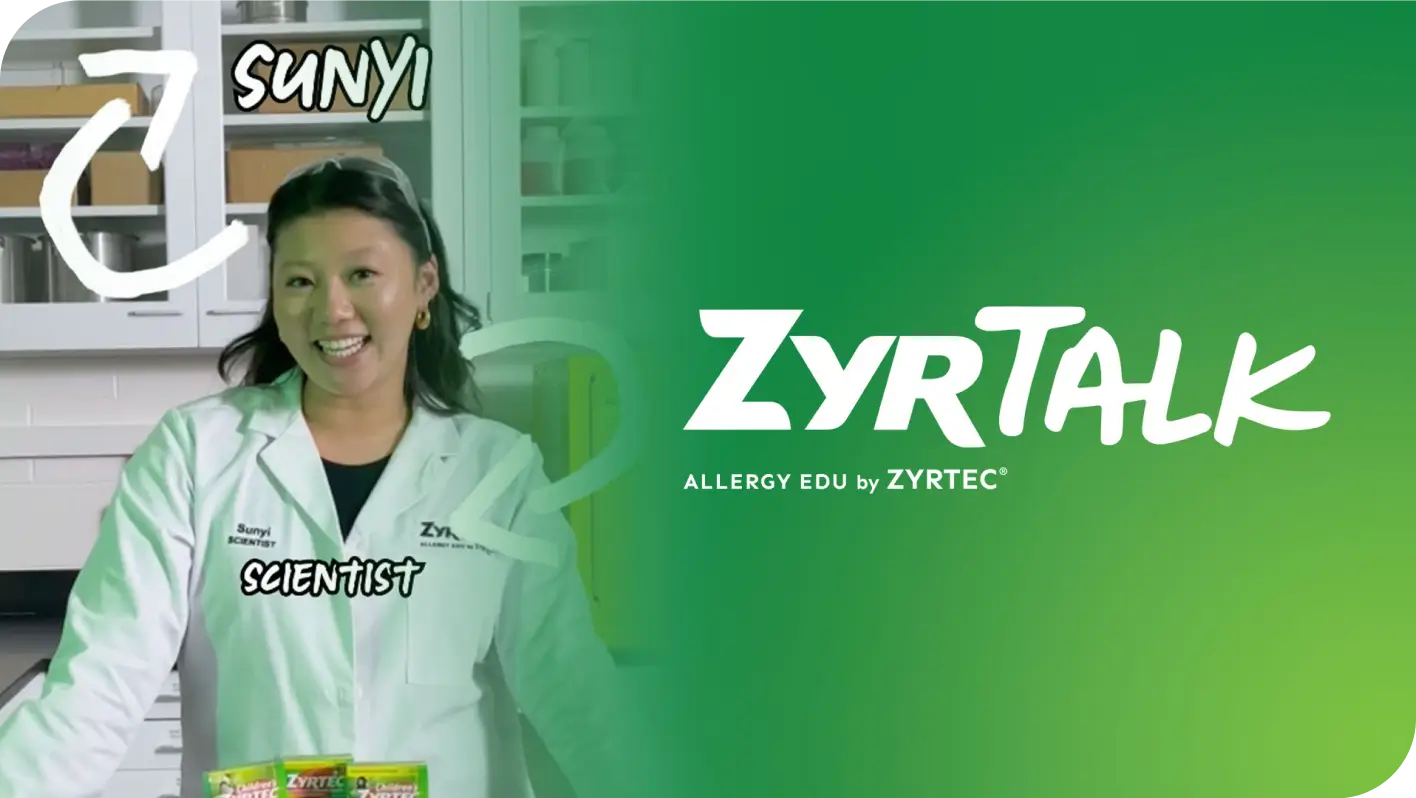 Serie educativa sobre alergias ZyrTalk™