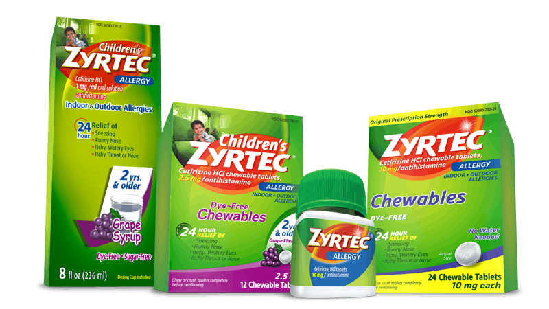 Productos DTC de ZYRTEC